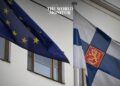 Finland and EU flags
