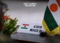 African Union and Nider flags