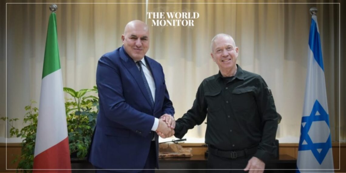 Israel & Italy Discuss Situation in Middle East