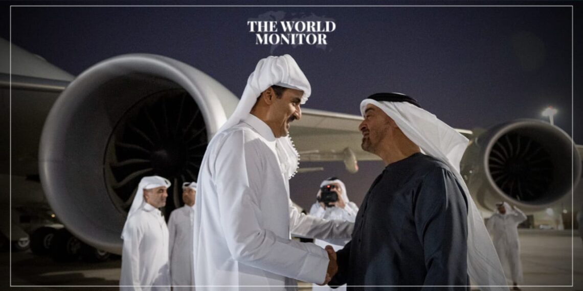UAE President Welcomes Emir of Qatar in Abu Dhabi