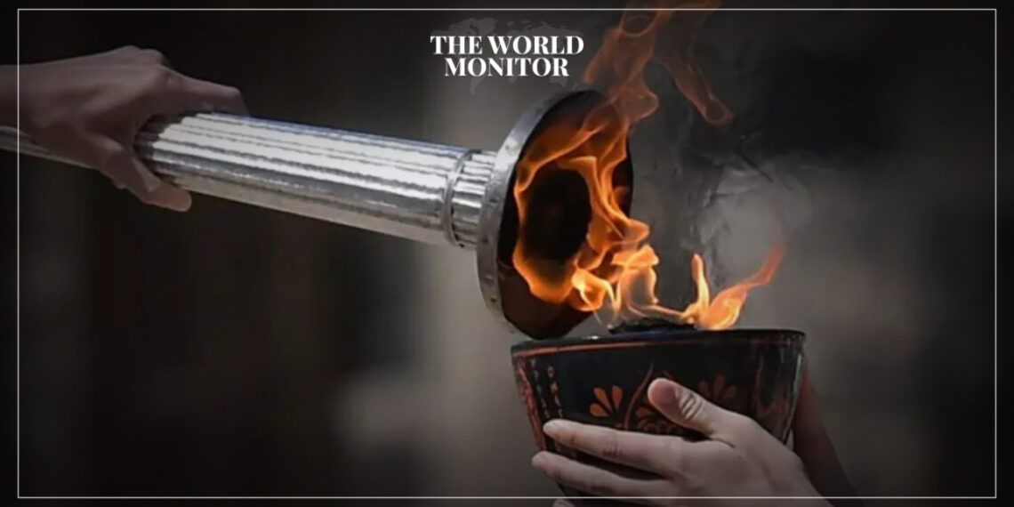Flame for Paris 2024 Olympic Games Ignited