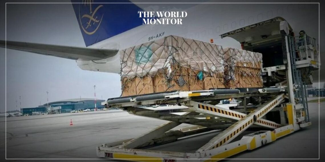 19th Saudi Relief Plane Arrives in Ukraine