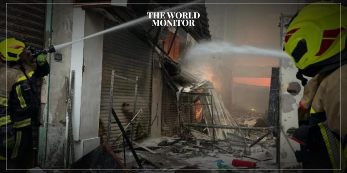 Fire Erupts in Manama Souq, Bahrain