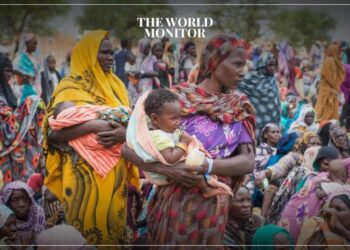 Hundreds of newly arrived Sudanese refugees gather to receive UNHCR relief kits at the Madjigilta site in Chad's Ouaddaï region. Sudan War Displaces Over 10 Million People